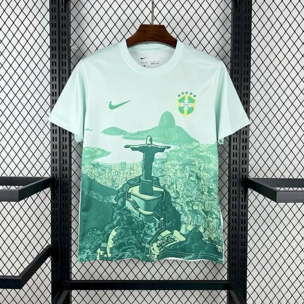 Camiseta Especial Brasil Cristo Verde